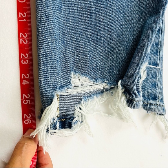 Flying Monkey Highrise Stretch Distress Faded 100% Cotton Skinny Jean Size 28 - Picture 15 of 15